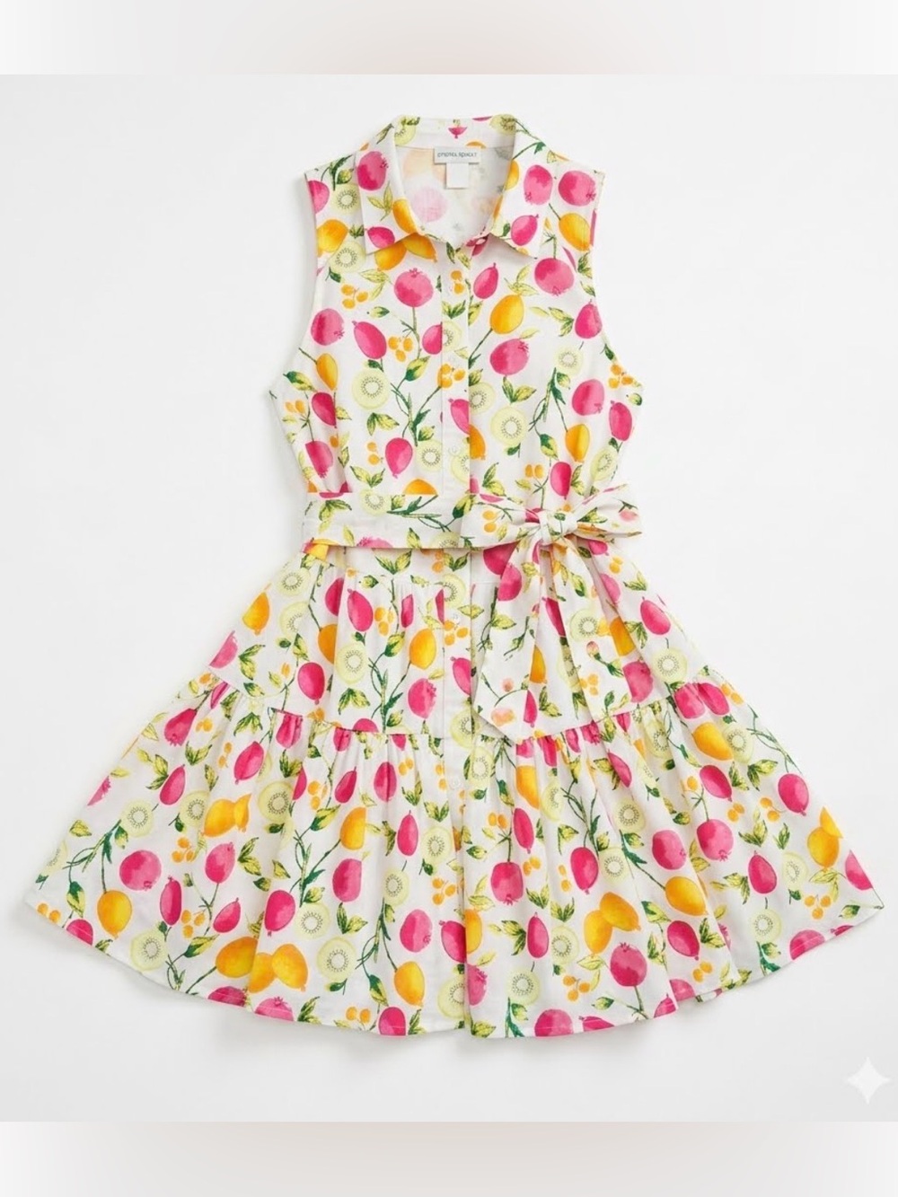 Cynthia Rowley Dress with Pink & Yellow Fruit